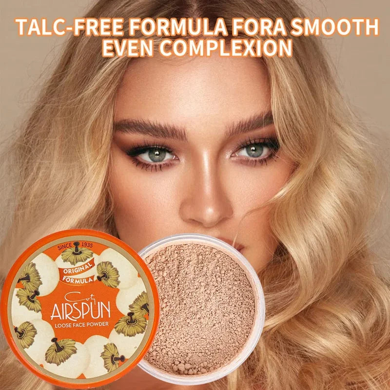 Translucent Waterproof Oil-Control Loose Face Powder for Flawless Makeup