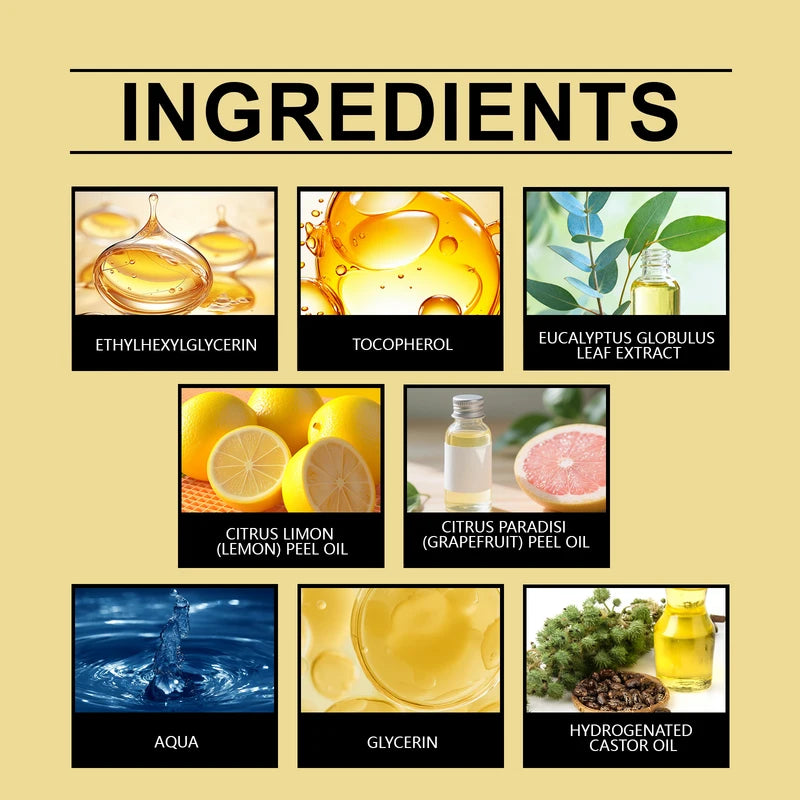 Moisturizing Body Massage Oil with Lemon & Grapefruit Peel Oil for Relaxation & Skin Hydration