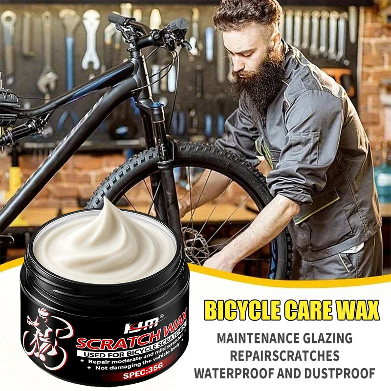 Bicycle Scratch Repair Wax for Frame Polishing and Shine Enhancement - Multi-Surface Bike Care