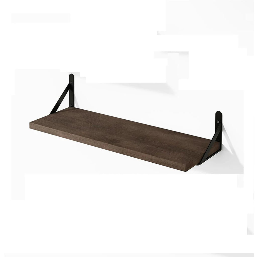 Floating Wall Shelves for Living Room Bathroom Kitchen - Wood Storage Shelving