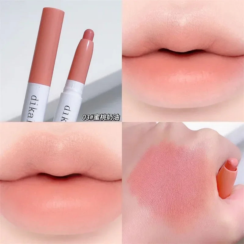 Matte Lipstick Pen Waterproof Lip Liner Pencil - Nude, Coral Pink, Long-Lasting