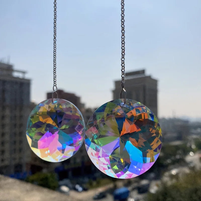Crystal Solar Rainbow Maker for Windows - 2PCS 45mm Sun Catcher Decor