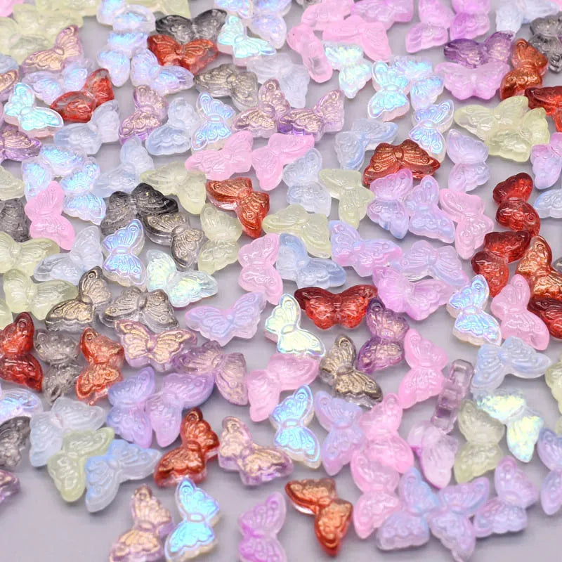 50pcs 8mm Colorful Glass Beads for Jewelry Making DIY Accessories Handmade