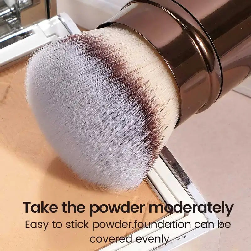 Double Head Makeup Brush for Foundation Powder Concealer Blush Bronzer - Soft Fiber Cosmetic Tool
