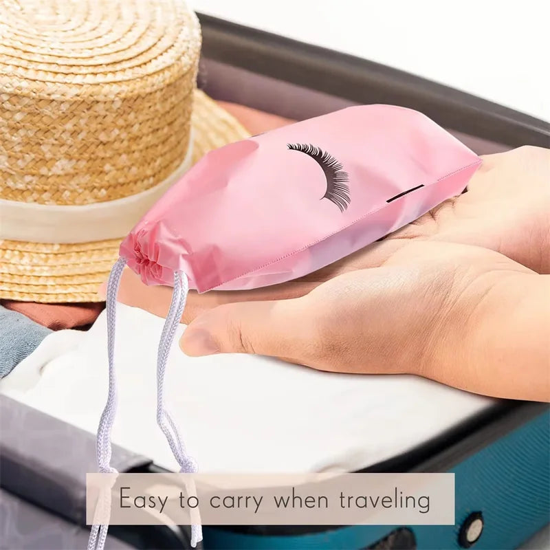 50PCS Reusable Cosmetic & Travel Pouch for Eyelash Extension Aftercare