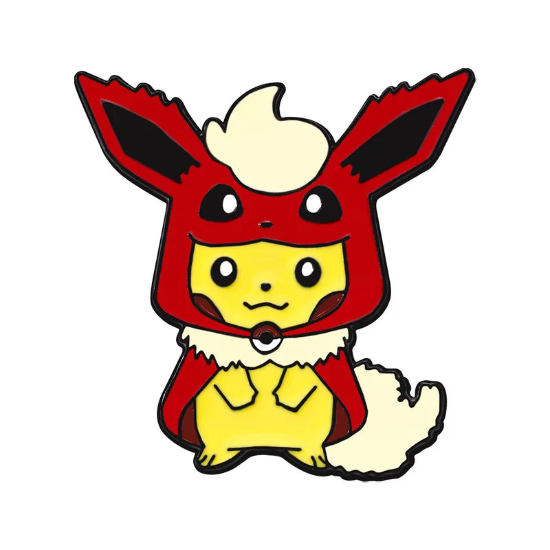 9Pcs Cute Pikachu Brooch Set Enamel Pin Jewelry for Clothing & Backpack