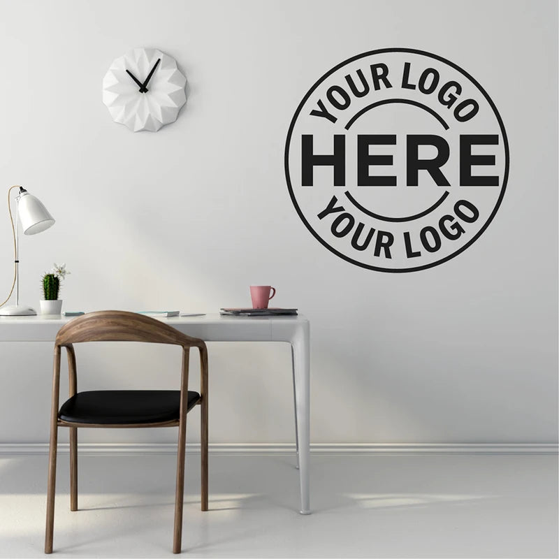 Custom Business Logo Decal - Personalised Vinyl Sticker for Windows Walls Doors