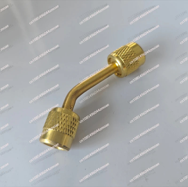 Mini Three-Way Valve Vacuum Gauge Adapter for Refrigeration Systems