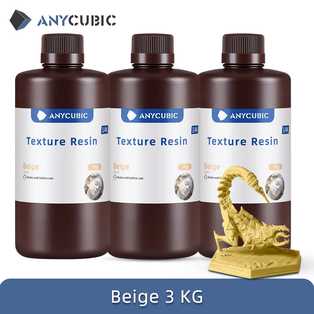 ANYCUBIC Texture Resin 14K High-Precision UV Photopolymer for 3D Printing