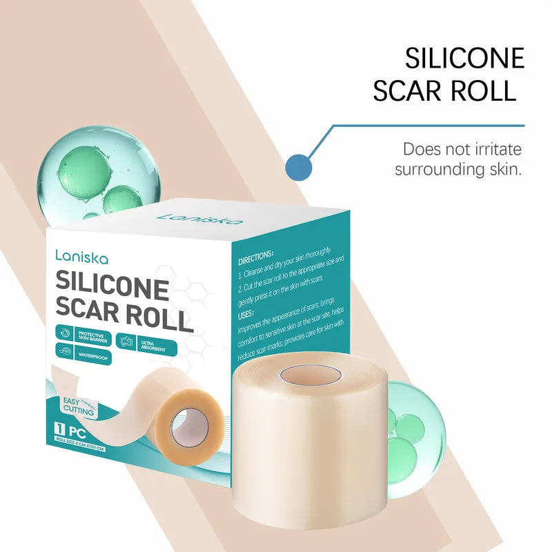 Silicone Scar Sheets 4cm x 150cm Self-Adhesive Waterproof Skin Cover