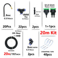 DIY Micro Drip Irrigation System Kit for Garden & Plant Watering - Adjustable Brass Nozzle