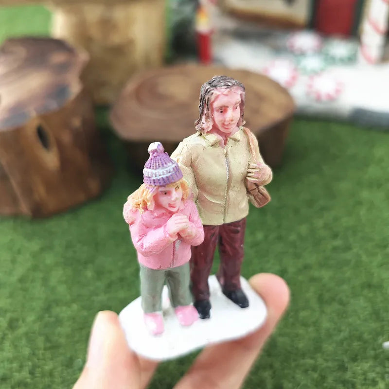 Miniature Figurines Sculpture for Holiday Decor Handicraft Gift Desk Ornament