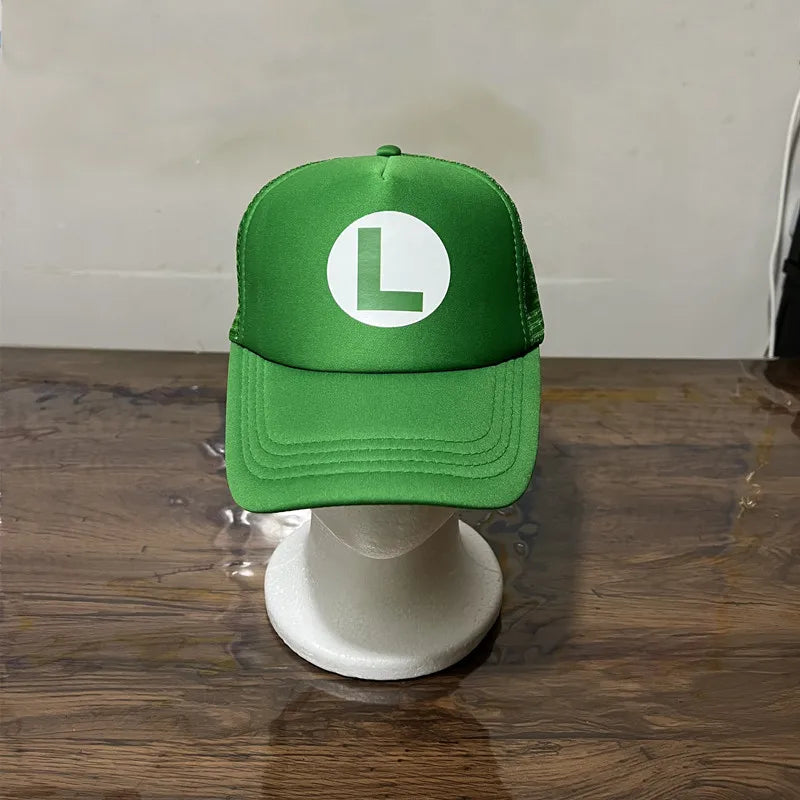 Unisex Trucker Sun Hat - Adjustable Mesh Baseball Cap for Anime Cosplay