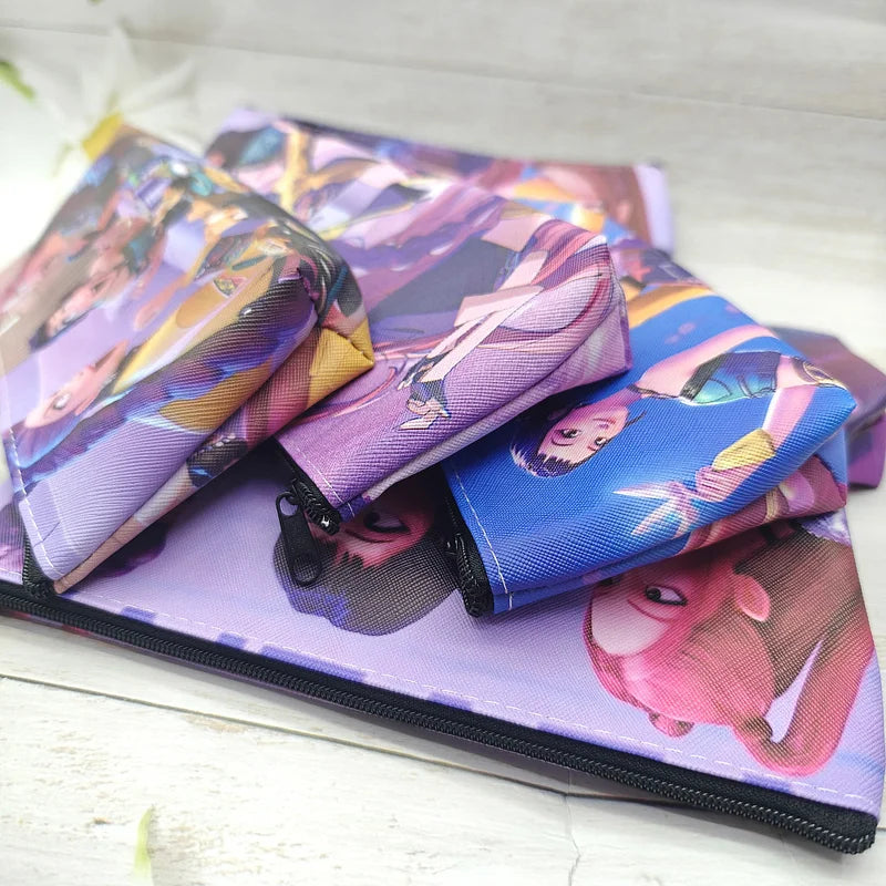 Anime Style Pencil Bag for Kids Large Capacity Stationery Organizer Gift