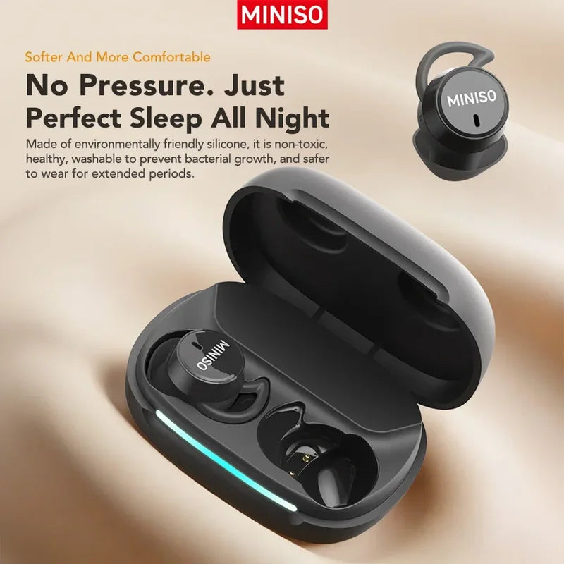 Sleep Aid Wireless Earbuds with Bluetooth 6.0 and AI Translation - In-Ear Headphones