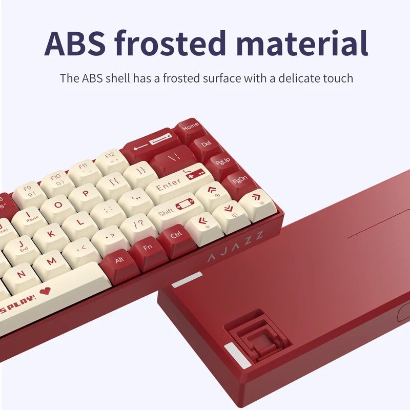 Wireless Mechanical Gaming Keyboard 68 Keys Hot Swap Compact RGB Backlit