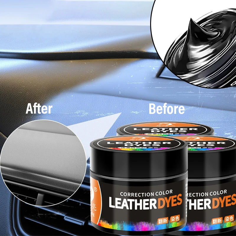 Leather Repair Kit 30ml for Car Seats Shoes Furniture - Color Change & Scratch Fix