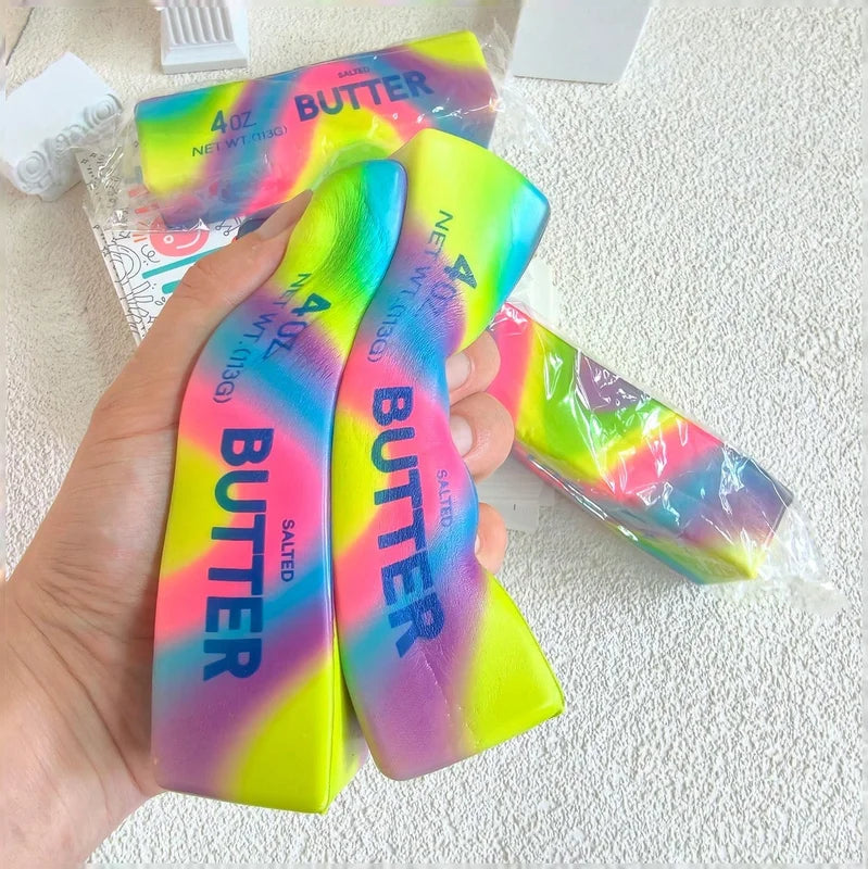 Butter Stick Squishy Toy Set - Soft Slow Rising Fake Food Sensory Stress Relief for All Ages