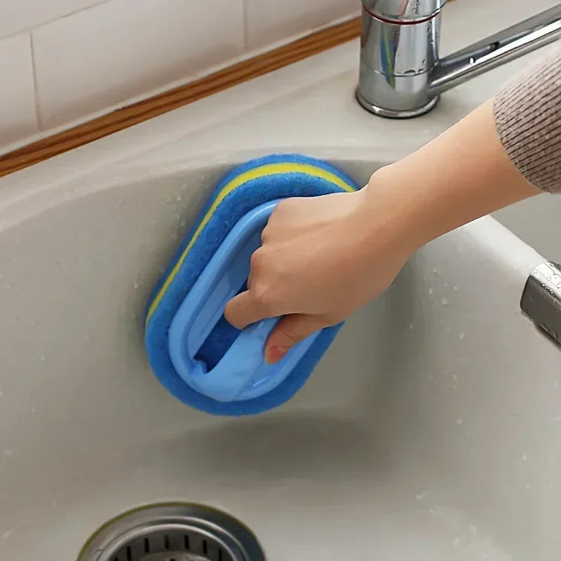 Multi-Use Household Sponge Brush for Kitchen Bathroom and Glass Cleaning