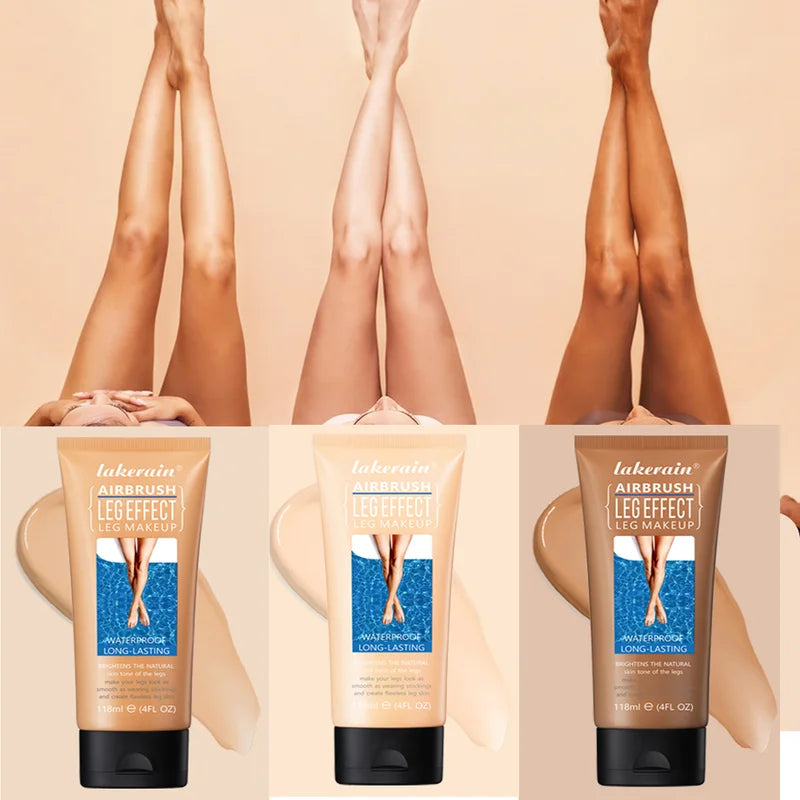 Waterproof Body Foundation & Tanning Lotion for Flawless Legs - Medium Bronze