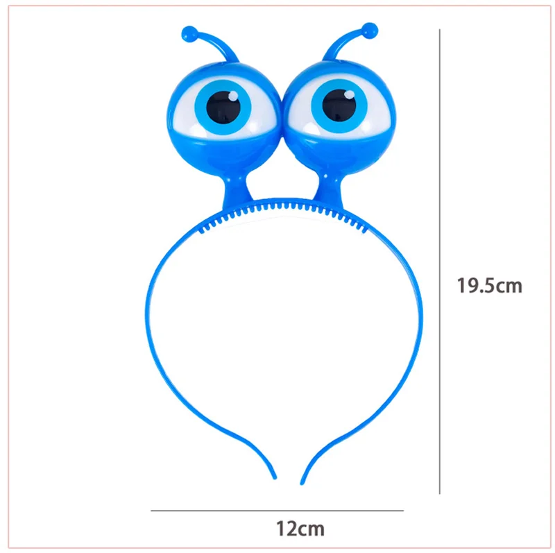 LED Light Up Hair Hoop with Flashing Ears for Kids & Adults - Halloween Party Accessory