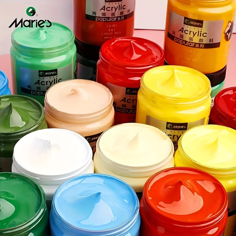 300ml Acrylic Paint for Art Wall, DIY Crafts, Hand-Painted Clothes & Shoes, Indoor Use