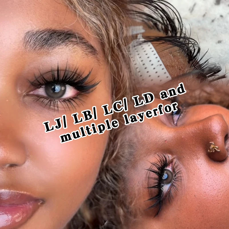 Premium Lash Extensions Silk Trays - Eyelash Curl & Thickness Options Wholesale
