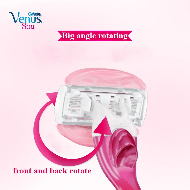 Women’s Razor Blade Set with Smooth Spa Soap - Sharp 3-Layer Replacement Heads
