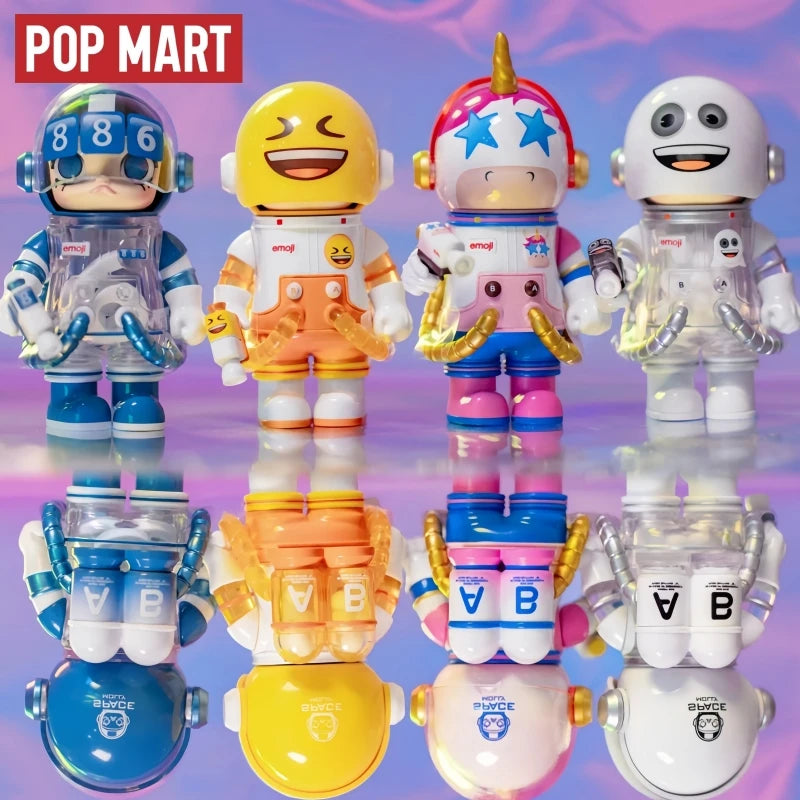 Space Molly Emoj Series Surprise Blind Box Figurine Desktop Ornament Set