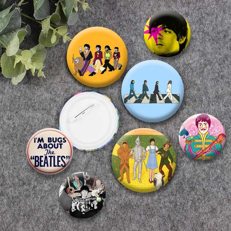 Music-Themed Coin Brooch Pins for Clothing & Accessories - Pack of Multiple Sizes