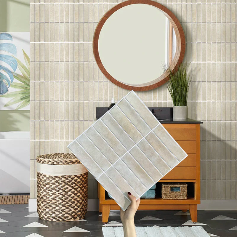 Self-Adhesive 3D Wall Tile Stickers for Kitchen & Bathroom - Water Resistant