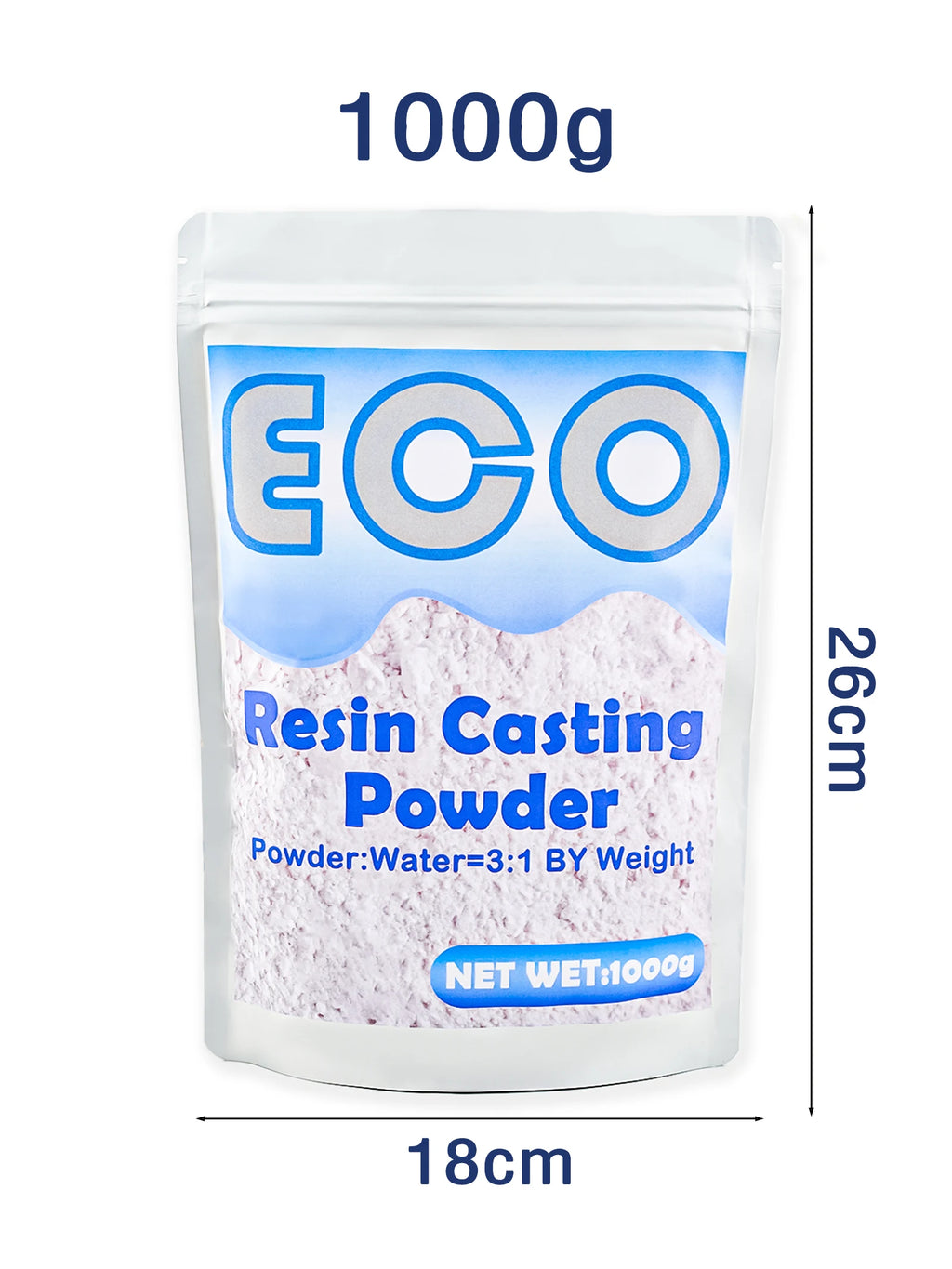 High Density Gypsum Powder for Resin Casting & Sculpting - 300g/500g/1000g