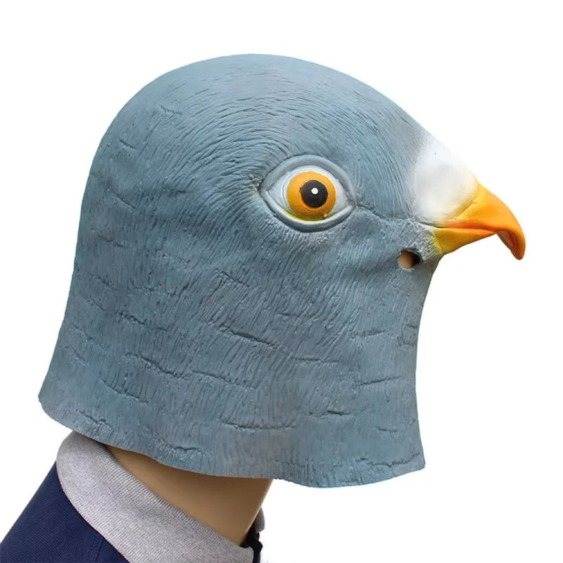 Realistic Dove Head Mask Animal Costume for Party Cosplay Halloween Rave