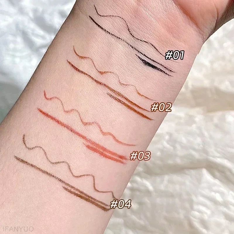 Waterproof Fine Tip Eyeliner Pen for Precise Eye Makeup - Black, Brown, Green, Blue