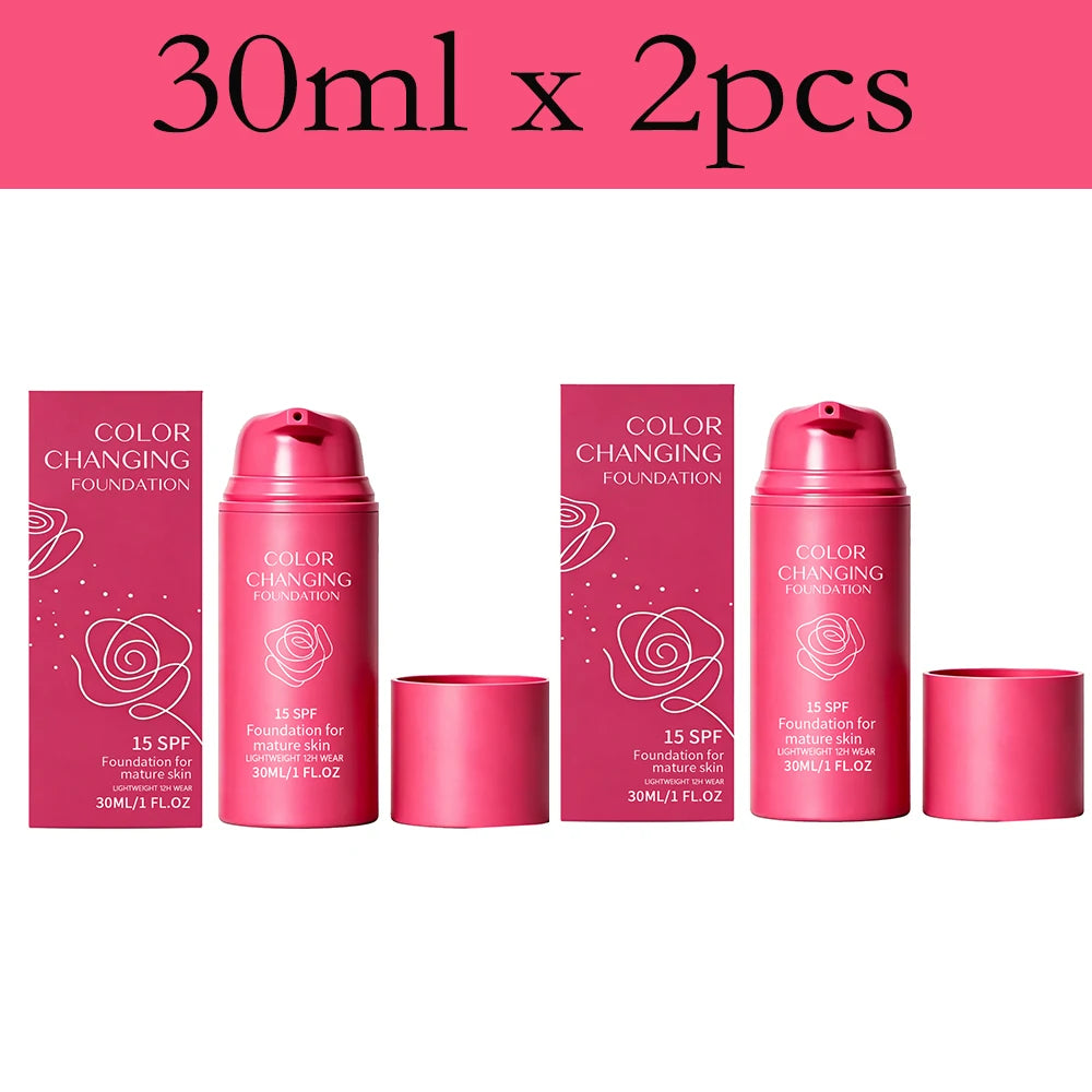 Temperature-Adjusting Foundation - Natural, Lightweight, Hydrating & Seamless Face Makeup