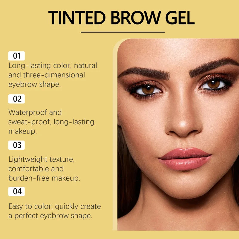 Waterproof Brow Dye Gel Cream - Long Lasting & Smudgeproof Eyebrow Makeup