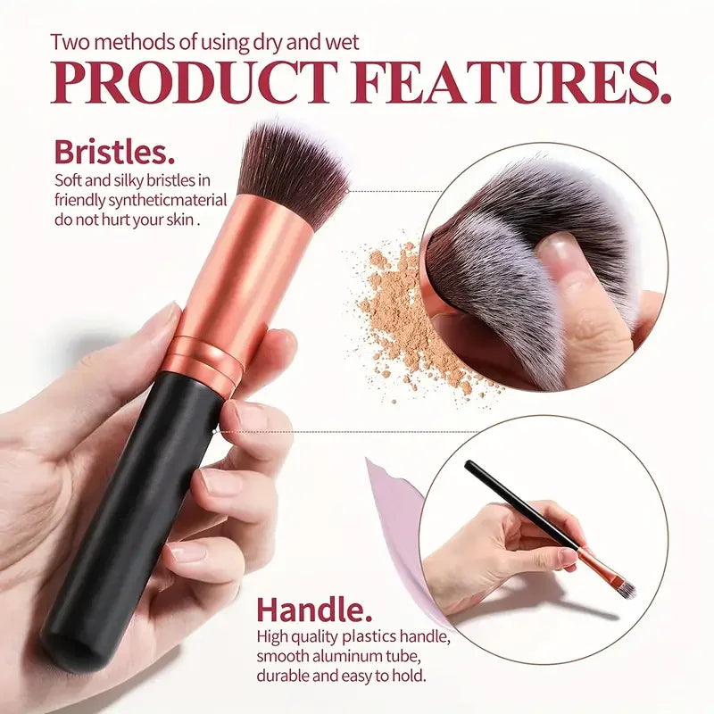 Professional Makeup Brush Set - Soft Fluffy Eye Shadow, Foundation, Blush & Concealer Tools