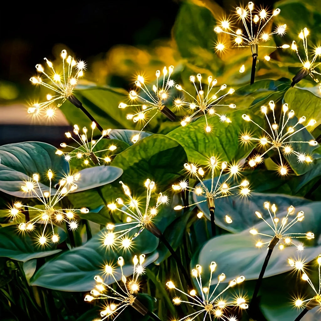 Outdoor Solar Firework String Lights Waterproof IP65 for Garden Patio Yard