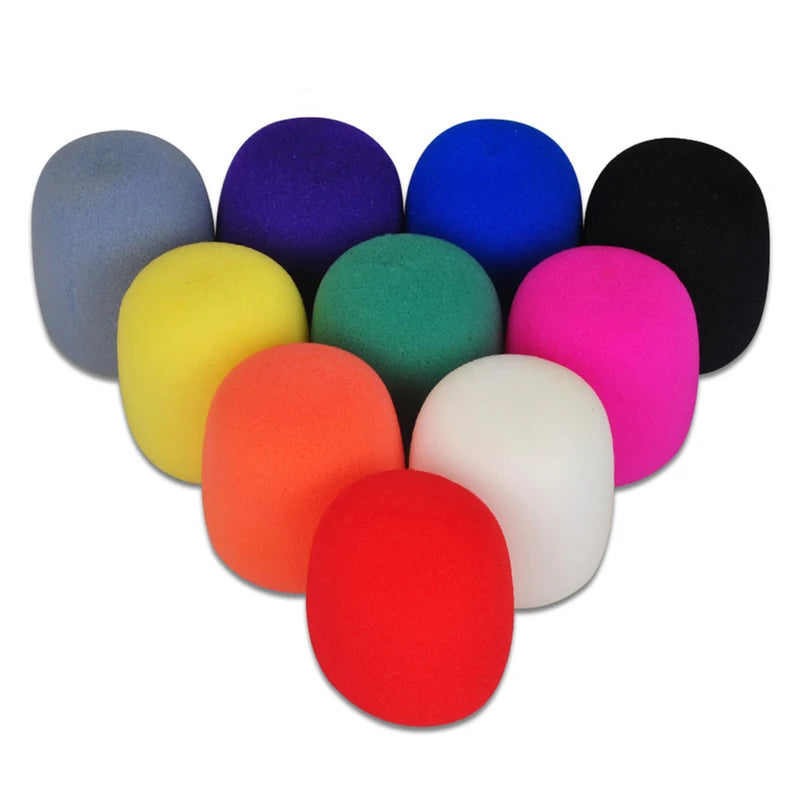 Microphone Foam Windshield Cover - Thick Washable Microphone Wind Shield Set