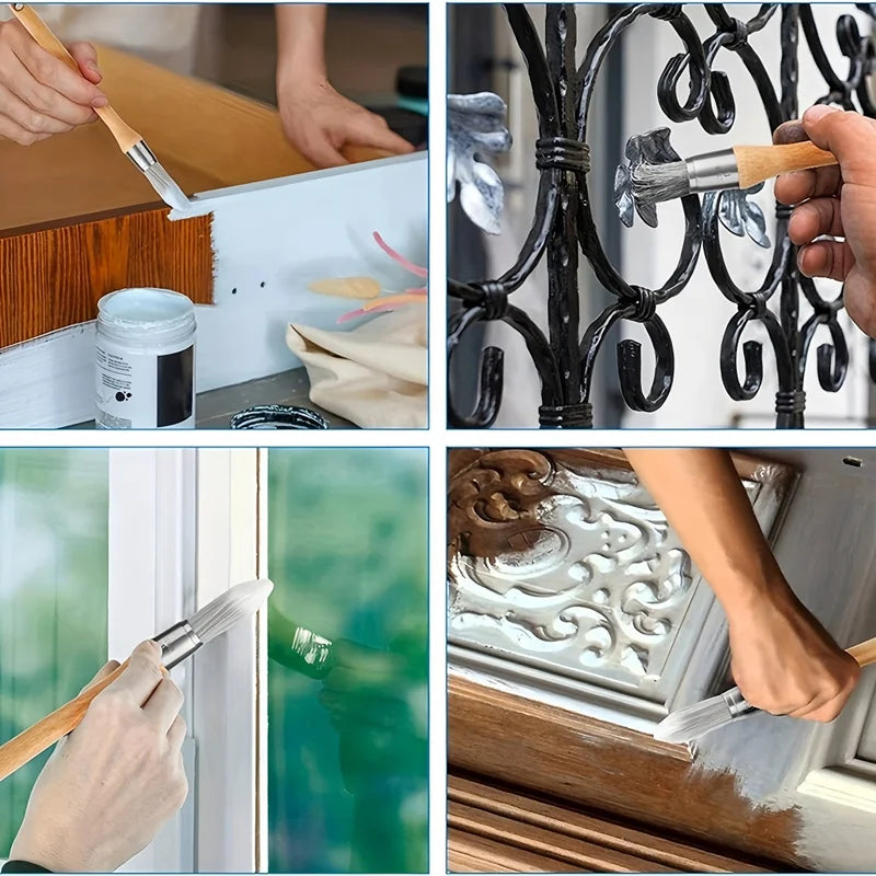 Edge Paint Brush Set - Multi-Size Trim Painting Tools for Walls, Floors, Windows
