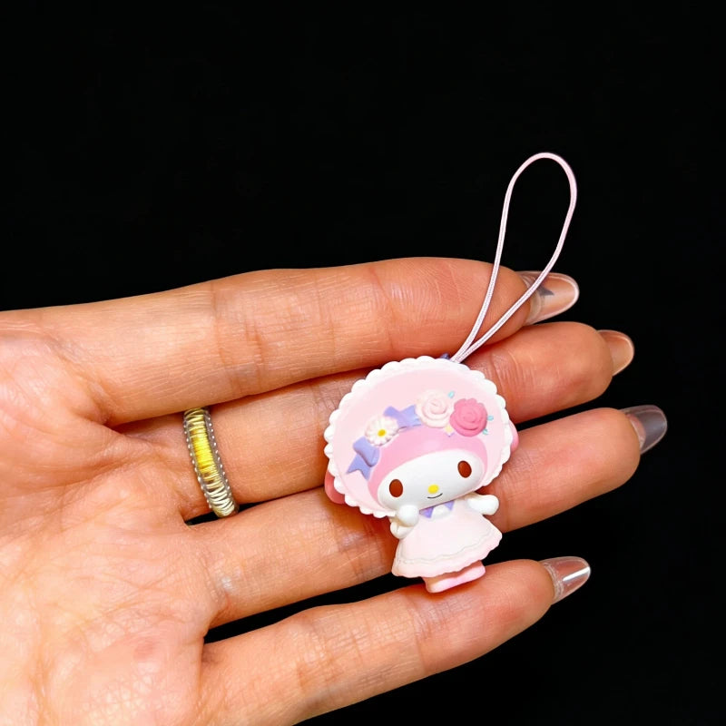 Cute Bow Cat Melody Pendant Blind Box Keychain - Cartoon Animal Figure Gift
