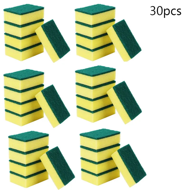 20/30pcs Kitchen Dishwashing Sponges Set Nano Emery Magic Clean Rub for Pots & Stains