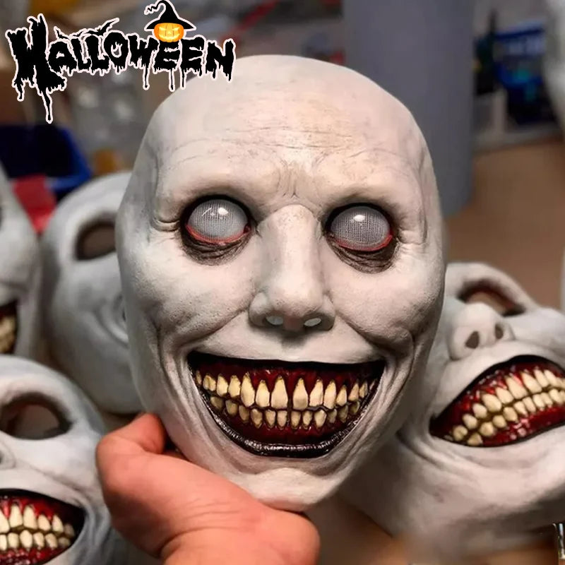 Halloween Smile Demon Mask for Cosplay Party Ghost Costume Haunted House Decor