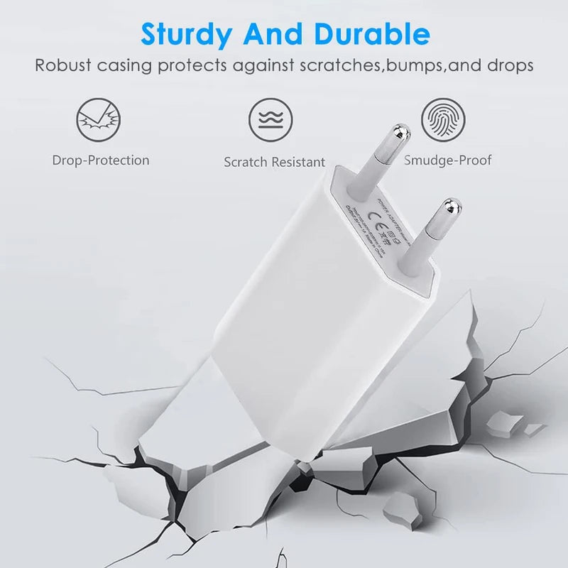 Universal USB Wall Charger 5V 1A Power Adapter for Mobile Phones