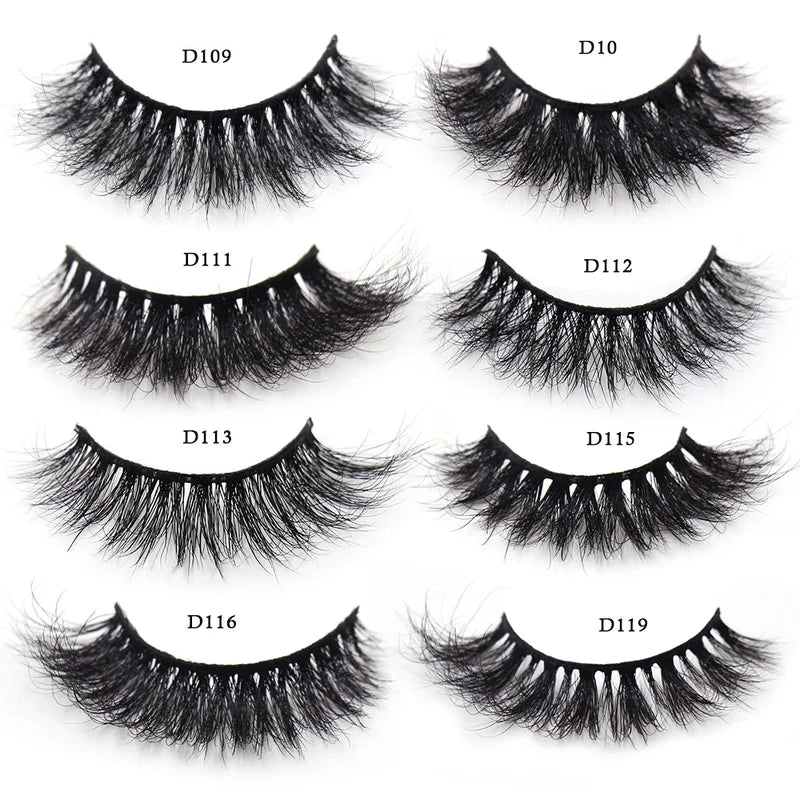 Luxury Mink False Eyelashes Bulk Set - Soft Fluffy Natural Look, 10/30/50 Pairs
