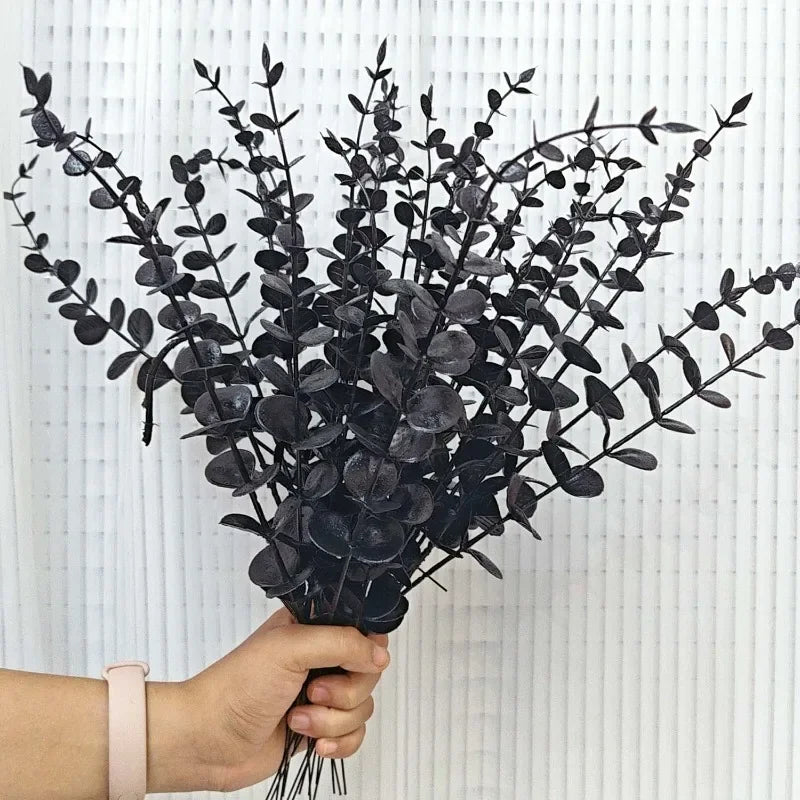 Artificial Eucalyptus Branches 50/10x Halloween Thanksgiving Floral Stems