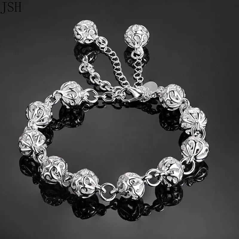 925 Sterling Silver Ladies Bracelet - Elegant Wedding Party Jewelry