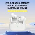 Wireless Earbuds with Heart Rate Monitoring Waterproof Noise Cancellation for Sports