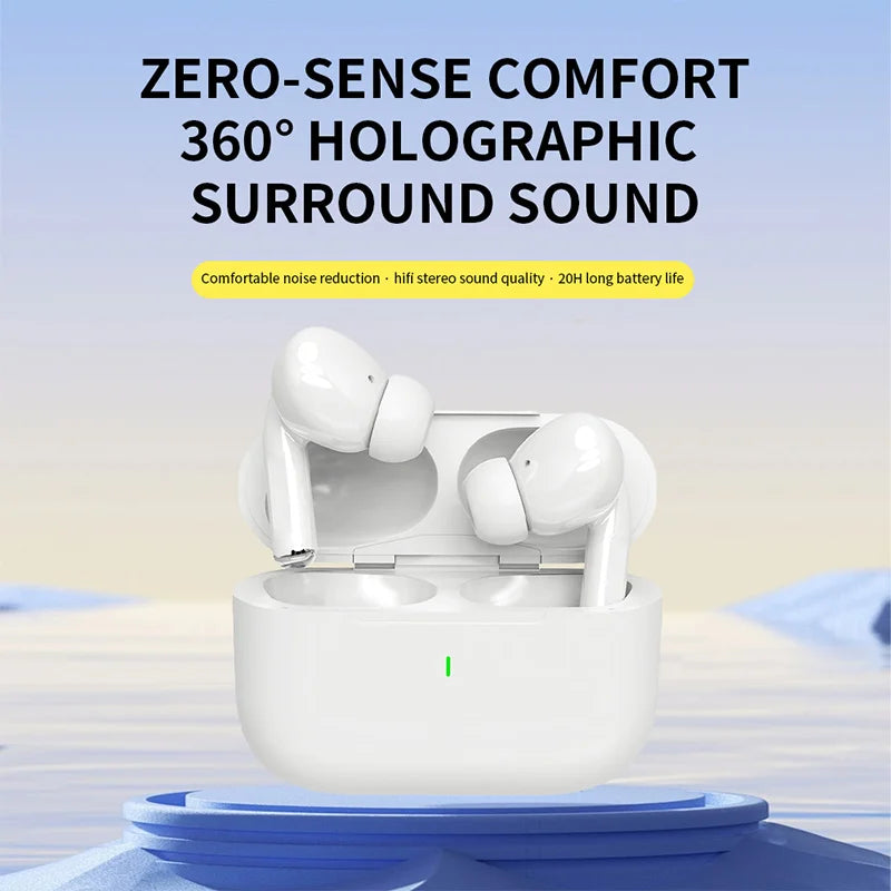 Wireless Earbuds with Heart Rate Monitoring Waterproof Noise Cancellation for Sports