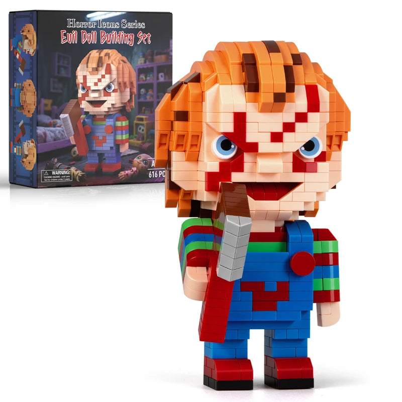 Halloween Building Blocks Set - Creative Horror Scenes for Kids & Adults